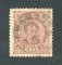 1882/83 - Afinsa nº 57c. D. Luis I de frente. Selo de 25 reis usado. Papel liso, denteado 11 1/2. CARIMBO DE AMARANTE. Em boas condições.