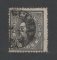 1880/81 - Afinsa nº 52. D. Luis I, de perfil. Selo de 5 reis usado. Papel liso, denteado 12 1/2. CARIMBO DE GUIMARÃES. Tem o denteado irregular.