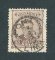 1882/83 - Afinsa nº 57d. D. Luis I de frente. Selo de 25 reis usado. Papel liso, denteado 12 1/2. CARIMBO DE PONTE DE LIMA. Em boas condições.