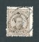 1882/83 - Afinsa nº 57d. D. Luis I de frente. Selo de 25 reis usado. Papel liso, denteado 12 1/2. CARIMBO DE VILA REAL. Em boas condições.