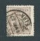 1882/83 - Afinsa nº 57d. D. Luis I de frente. Selo de 25 reis usado. Papel liso, denteado 12 1/2. CARIMBO DE SANTA MARIA DA FEIRA. Em boas condições.