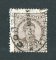 1882/83 - Afinsa nº 57d. D. Luis I de frente. Selo de 25 reis usado. Papel liso, denteado 12 1/2. CARIMBO DE FELGUEIRAS. Pequena transparência.