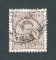 1882/83 - Afinsa nº 57. D. Luis I de frente. Selo de 25 reis usado. Papel porcelana, denteado 11 1/2. CARIMBO DE VILLA FRANCA DO CAMPO. Pequena transparência e denteado irregular.