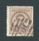 1882/83 - Afinsa nº 57d. D. Luis I de frente. Selo de 25 reis usado. Papel liso, denteado 12 1/2. Carimbo nº 107 - Alijó (2ª Reforma). Em boas condições.