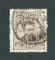 1882/83 - Afinsa nº 57e. D. Luis I de frente. Selo de 25 reis usado. Papel liso, denteado 13 1/2. CARIMBO DE CAMINHA. Em boas condições.