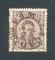 1882/83 - Afinsa nº 57e. D. Luis I de frente. Selo de 25 reis usado. Papel liso, denteado 13 1/2. CARIMBO DE FAMALICÃO. Em boas condições.