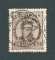 1882/83 - Afinsa nº 57e. D. Luis I de frente. Selo de 25 reis usado. Papel liso, denteado 13 1/2. CARIMBO DE VALENÇA. Em boas condições.