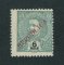 1914 - EMITIDO NÃO OFICIALMENTE nº 4 (catalogado como SOBRECARGA CLANDESTINA nº 4 pela Mundifil). Eládio nº 256. D. Carlos I com sobrecarga local REPUBLICA. Selo de 6 reis novo sem goma como usual. Em boas condições.