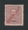 1913 - Afinsa nº 195. D. Carlos I com sobrecarga local REPUBLICA. Selo de 31a novo sem goma como emitido. Em boas condições.