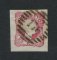 1856/8 - Afinsa nº 13. D. Pedro V. Cabelos anelados. Selo de 25 reis usado. Boas margens. Carimbo nº 176 - Vila Real. Em boas condições. EXEMPLAR NORMAL.