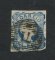 1856/8 - Afinsa nº 12. D. Pedro V. Cabelos anelados.Selo de 25 reis usado. Margens pequenas. Em boas condições. Carimbo nº 71 - Peso da Régua. EXEMPLAR DE 2ª ESCOLHA.