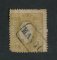 1870/6 - Afinsa nº 39. D. Luis I, fita direita.Selo de 20 reis usado. Papel liso, denteado 12 1/2. Com Carimbo NOMINATIVO de Mangualde. Alguns defeitos.