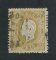 1870/6 - Afinsa nº 39D. D. Luis I, fita direita.Selo de 20 reis usado. Papel liso, denteado 13 1/2. Pequena transparência.