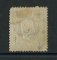 1867/70 - Afinsa nº 33. D. Luís I, fita curva denteado. Selo de 100 reis NOVO COM CHARNEIRA (*) e goma original. Tem uma pequena transparência e um canto curto.