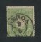 1870/6 - Afinsa nº 41. D. Luís I, fita direita.Selo de 50 reis usado. Papel liso, denteado 12 1/2. Carimbo de Peso da Régua. Denteado irregular.