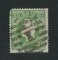 1870/6 - Afinsa nº 41C. D. Luís I, fita direita.Selo de 50 reis usado. Papel liso, denteado 13 1/2. Canto curto.