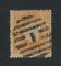 1870/6 - Afinsa nº 42. D. Luis I, fita direita.Selo de 80 reis usado. Papel liso, denteado 12 1/2. Denteado irregular.