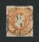 1870/6 - Afinsa nº 42K. D. Luís I, fita direita.Selo de 80 reis usado. Papel porcelana, denteado 13 1/2. Pequeno vinco.