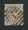 1867/70 - Afinsa nº 33. D. Luís I, fita curva denteado.Selo de 100 reis usado. Pequeno rasgo na margem superior.