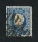 1870/6 - Afinsa nº 44. D. Luis I, fita direita.Selo de 120 reis usado. Papel liso, denteado 12 1/2. Canto curto.