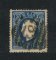 1870/6 - Afinsa nº 44. D. Luis I, fita direita.Selo de 120 reis usado. Papel liso, denteado 12 1/2. Pequena transparência.