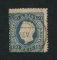 1870/6 - Afinsa nº 45. D. Luis I, fita direita. Selo de 150 reis usado. Papel liso, denteado 12 1/2. Ligeiramente descentrado mas em boas condições.