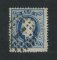 1867/70 - Afinsa nº 34. D. Luís I, fita curva denteado. Selo de 120 reis usado. Em boas condições.