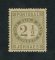 1876 - Afinsa nº 48p. Jornaes. Selo de 2 1/2 reis NOVO, SEM GOMA. BISTRE ESVERDEADO. Papel pontinhado horizontal, denteado 13 1/2. Pequena transparência.