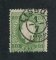 1879/80 - Afinsa nº 49. D. Luis I, fita direita novas cores. Selo de 10 reis usado. VERDE. Papel liso, denteado 12 1/2. Em boas condições.