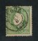1879/80 - Afinsa nº 49. D. Luis I, fita direita novas cores. Selo de 10 reis usado. VERDE AMARELO. Papel liso, denteado 12 1/2. Em boas condições.