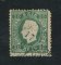 1879/80 - Afinsa nº 49D. D. Luis I, fita direita novas cores.Selo de 10 reis usado. VERDE AZUL. Papel liso, denteado 12 1/2. Canto curto.