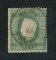 1879/80 - Afinsa nº 49D. D. Luis I, fita direita novas cores.Selo de 10 reis usado. VERDE AZUL. Papel liso, denteado 12 1/2. Carimbo de Coimbra. Este selo foi redenteado e apresenta uma pequena transparência.
