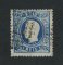 1867/70 - Afinsa nº 34. D. Luís I, fita curva denteado.Selo de 120 reis usado. Pequena transparência.