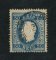 1879/80 - Afinsa nº 50B. D. Luis I fita direita, novas cores. Selo de 50 reis usado. AZUL. Papel liso, denteado 13 1/2. Em boas condições.