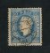 1879/80 - Afinsa nº 50B. D. Luis I fita direita, novas cores. Selo de 50 reis usado. AZUL. Papel liso, denteado 13 1/2. Em boas condições.