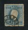 1879/80 - Afinsa nº 50B. D. Luis I fita direita, novas cores. Selo de 50 reis usado. AZUL CLARO. Papel liso, denteado 13 1/2. Em boas condições.