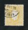 1879/80 - Afinsa nº 51B. D. Luis I fita direita, novas cores.Selo 150 reis usado. AMARELO CLARO. Papel porcelana, denteado 12 1/2. Carimbo de Leiria. Pequena transparência.