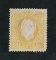 1879/80 - Afinsa nº 51E. D. Luis I fita direita, novas cores. Selo 150 reis usado. AMARELO. Papel porcelana, denteado 13 1/2. Pequena transparência e canto curto.