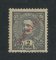 1914 - Afinsa nº 281. D. Carlos I com sobrecarga local REPUBLICA. Selo de 2 rupias novo sem goma como emitido. Em boas condições.