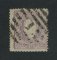 1867/70 - Afinsa nº 35. D. Luís I, fita curva denteado.Selo de 240 reis usado. Apresenta o cunho partido.