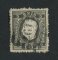 1870/6 - Afinsa nº 36. D. Luis I, fita direita.Selo de 5 reis usado. Papel liso, denteado 12 1/2. Carimbo nº 159 - Santarem (2ª Reforma). Canto curto.