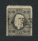 1870/6 - Afinsa nº 36. D. Luis I, fita direita.Selo de 5 reis usado. Papel liso, denteado 12 1/2. Com Carimbo Nominativo de Mirandela. Apresenta dois cantos curtos.