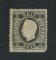 1870/6 - Afinsa nº 36N. D. Luis I, fita direita. Selo de 5 reis NOVO SEM GOMA. Papel liso denteado 13 1/2. Canto curto e cunho aberto.