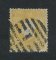 1870/6 - Afinsa nº 37. D. Luis I, fita direita.Selo de 10 reis usado. Papel liso, denteado 12 1/2. Apresenta um vinco.