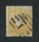 1870/6 - Afinsa nº 37. D. Luis I, fita direita.Selo de 10 reis usado. Papel liso, denteado 12 1/2. Pequena transparência.
